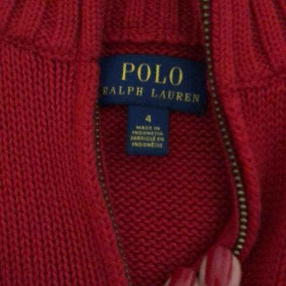 Toddler size 4 Polo sweater - Picture 2 of 2